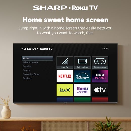 Sharp HD2225K 40" Full HD Smart Roku TV [2025] - Annotation - Roku tv