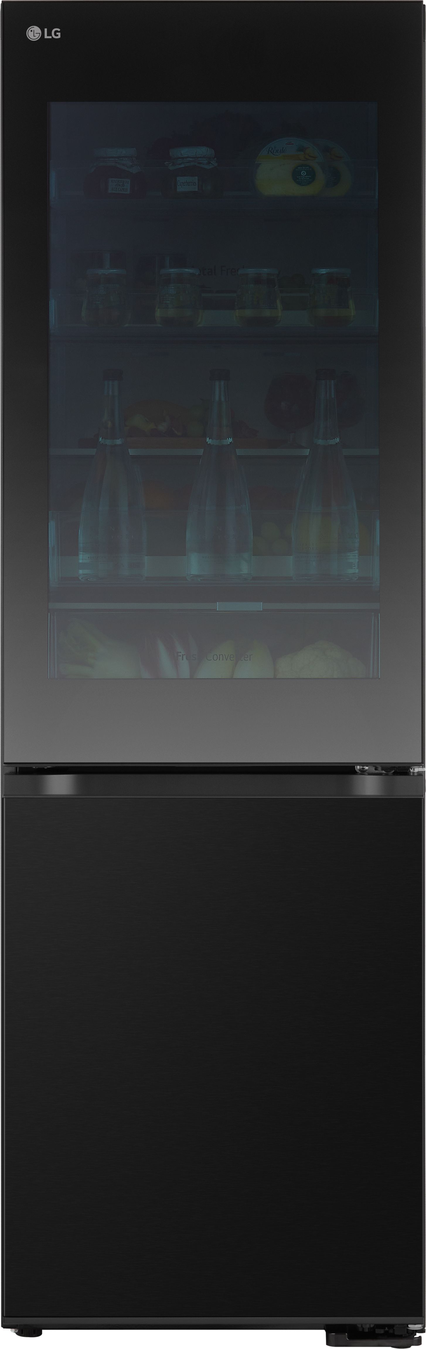 LG GBG5160CEV Fridge Freezer - Black - 349L Total Capacity - No Frost