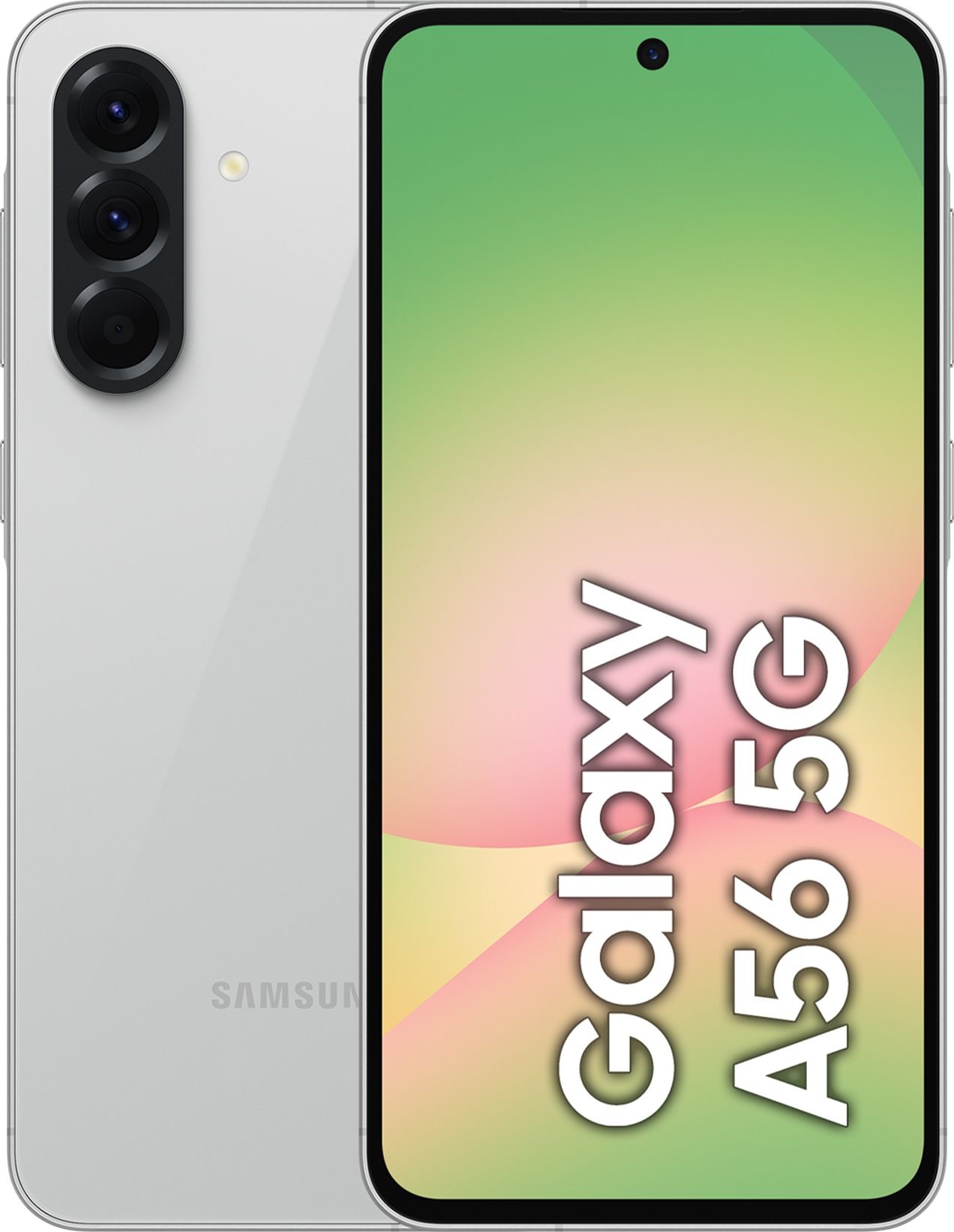 Samsung Galaxy A56 5G 128GB Smartphone in Awesome Light Grey, Grey