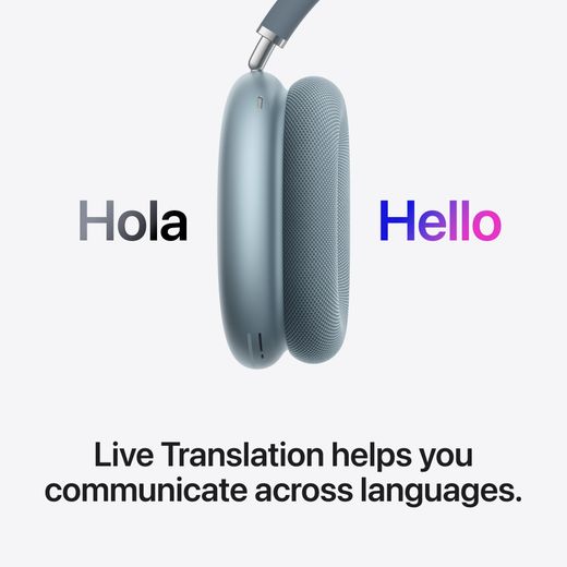 Apple AirPods Max 2 - Blue - Annotation - Live translation shot