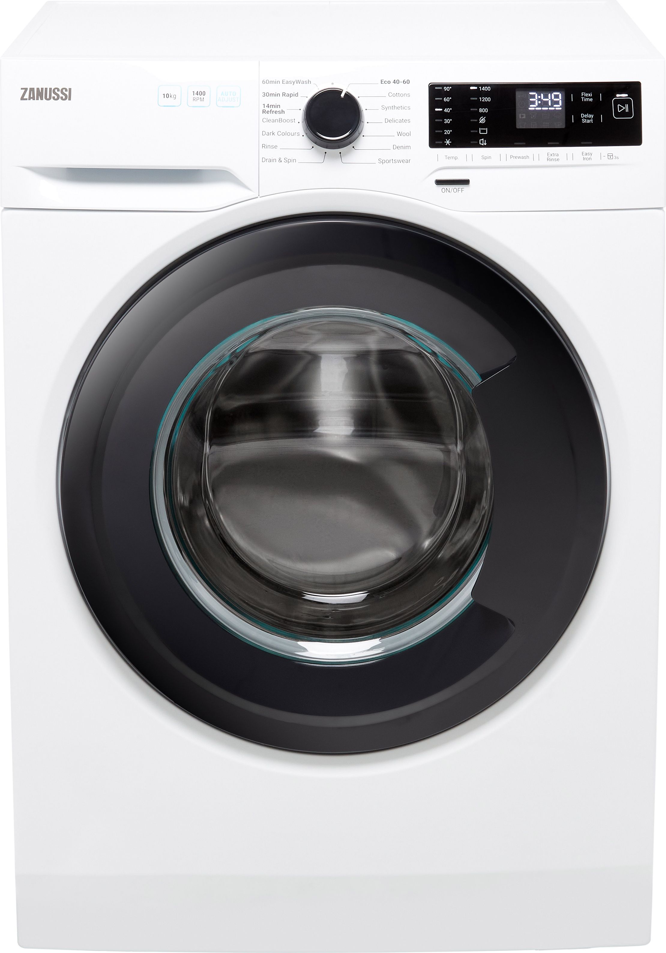 Zanussi ZWF142F1DG 10kg Washing Machine with 1400 rpm - White - A Rated, White