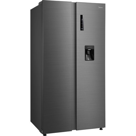 Midea American Fridge Freezer - Stainless Steel  - Right perspective shot