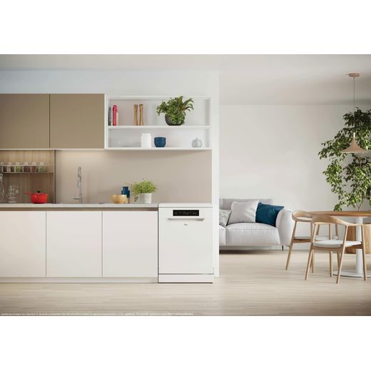 Hoover H-DISH 300 Standard Dishwasher - White - Dishwasher in kitchen shot