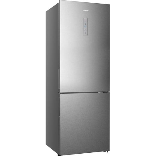 Hisense 60/40 Frost Free Fridge Freezer - Stainless Steel - Right perspective