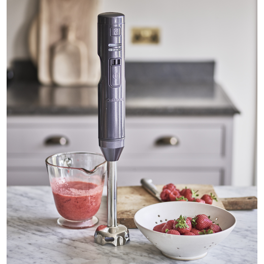 Cuisinart Style Collection CSB300BU Cordless Hand Blender with 3 Accessories - Grey
