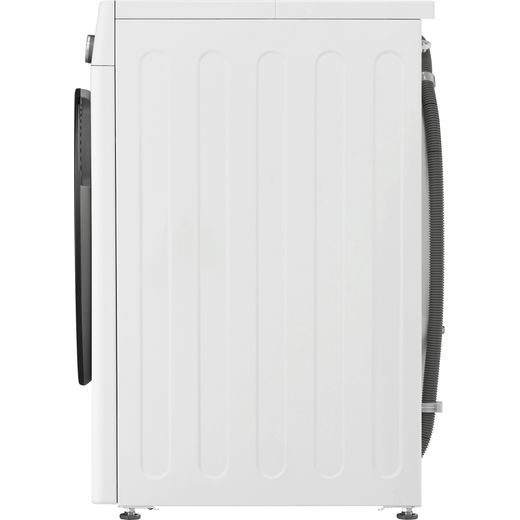 LG Series 4 Pro AI Direct Drive F4Y711WBTN1 11kg Washing Machine with 1400 rpm - White - Side shot