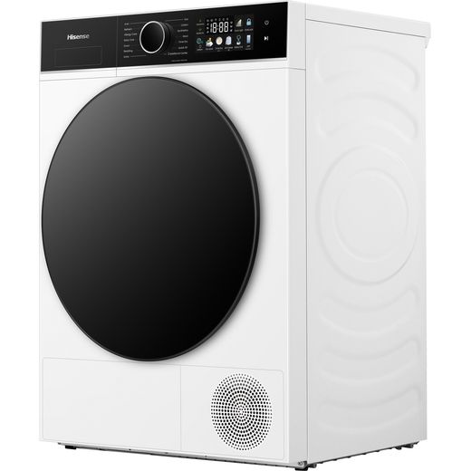 Hisense 3i KitchenFit Series DH3I902UWDC Wifi Connected 9Kg Heat Pump Tumble Dryer - White - left perspective shot