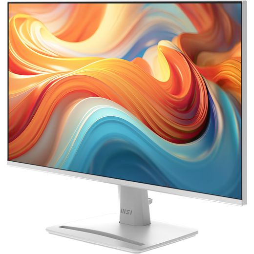 MSI Pro MP243W E14 23.8" Full HD 144Hz Monitor - White - Left perpsective shot