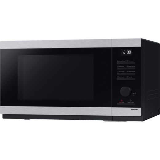 Samsung Solo microwave MS32DG4504ATE3 30cm High, Freestanding Microwave - Stainless Steel - Left perspective