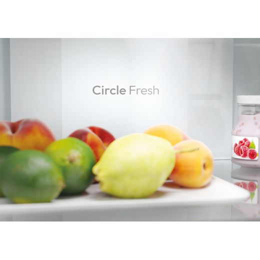 Hoover H-COMBI 300 60/40 Total No Frost Fridge Freezer - Stainless Steel Effect - Circle cooling close up shot