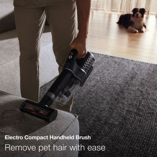 Miele Duoflex HX1 Cat & Dog Cordless Vacuum Cleaner with up to 55 Minutes Run Time - Obsidian Black  - Annotation - remove pet hair
