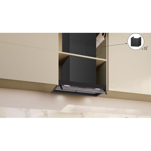 NEFF N50 60cm Cooker Hood - Black - Cooker hood in kitchen shot