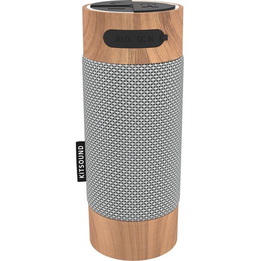 Kitsound Diggit Wireless Speaker - Wood