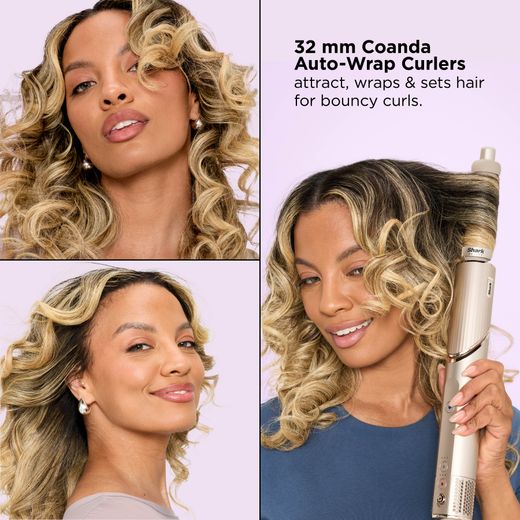 Shark FlexStyle 5-in-1 HD446SLUK Hot Air Styler - Stone - Annotation - 32mm wand shot