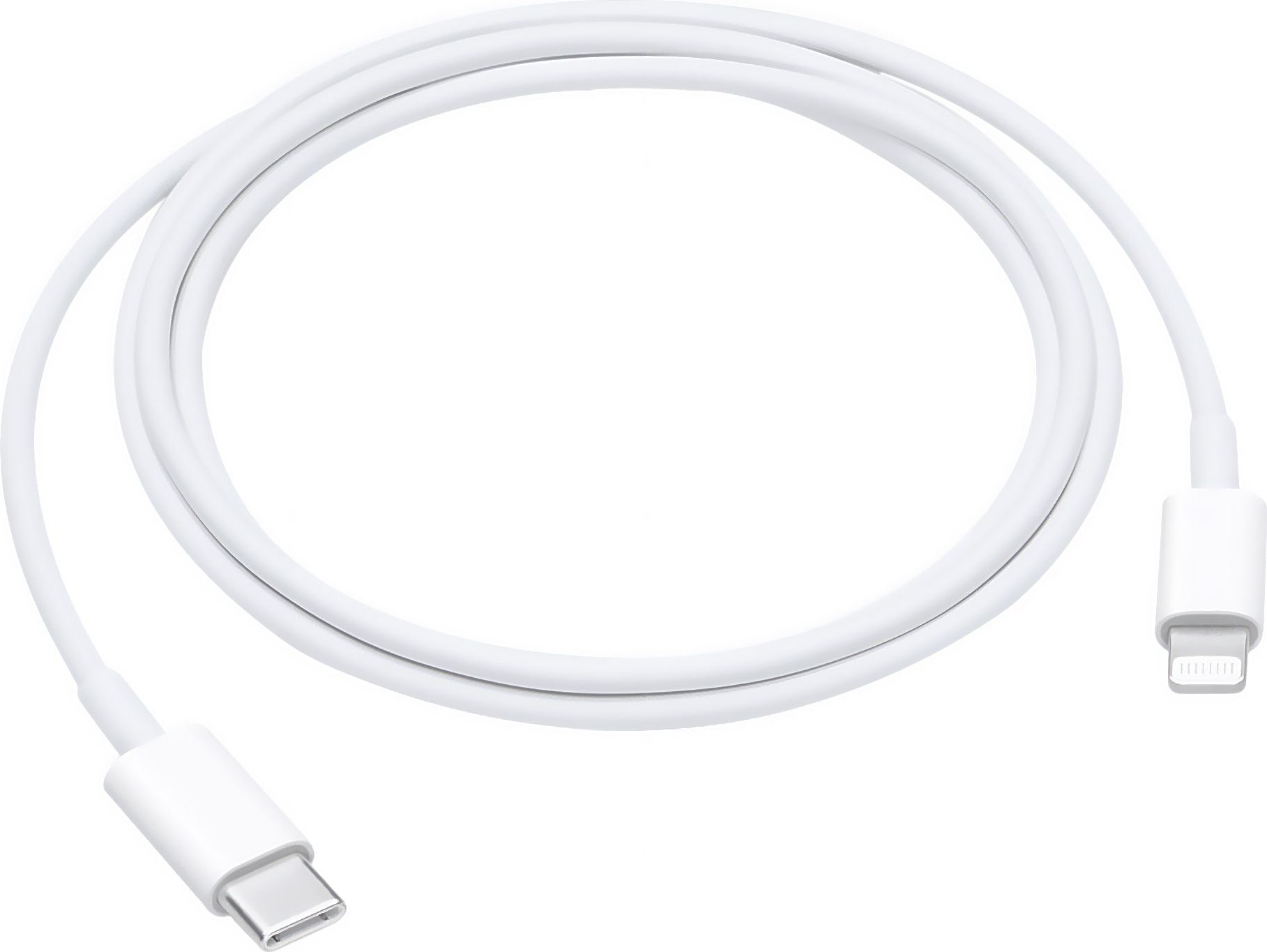 Image of Apple 1m Lightning to USB Type-C Cable - White, White