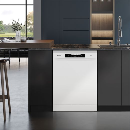 Hisense Standard Dishwasher - White - Dishwasher in kitchen shot