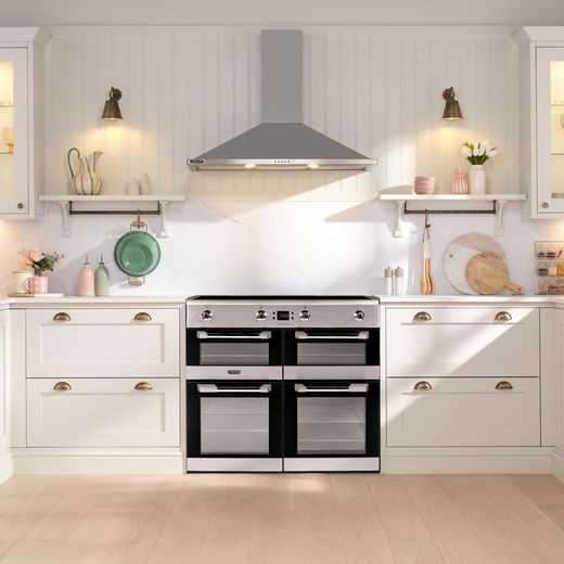 Leisure Cuisinemaster 100cm Electric Range Cooker with Induction Hob - Stainless Steel - Cooker in kitchen