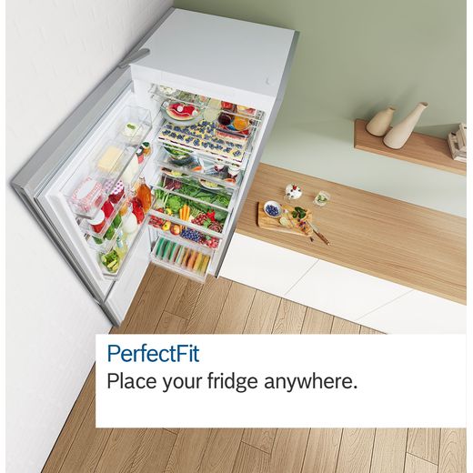 Bosch Series 4 70/30 Frost Free Fridge Freezer - Stainless Steel Effect - Annotation - Perfect fit shot