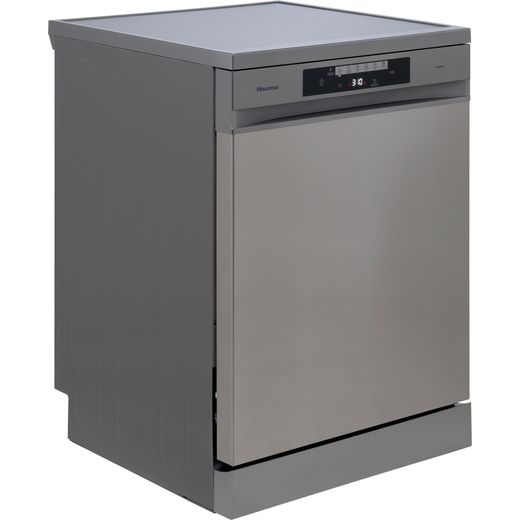 Hisense Standard Dishwasher - Stainless Steel - Rigth perpsective shot