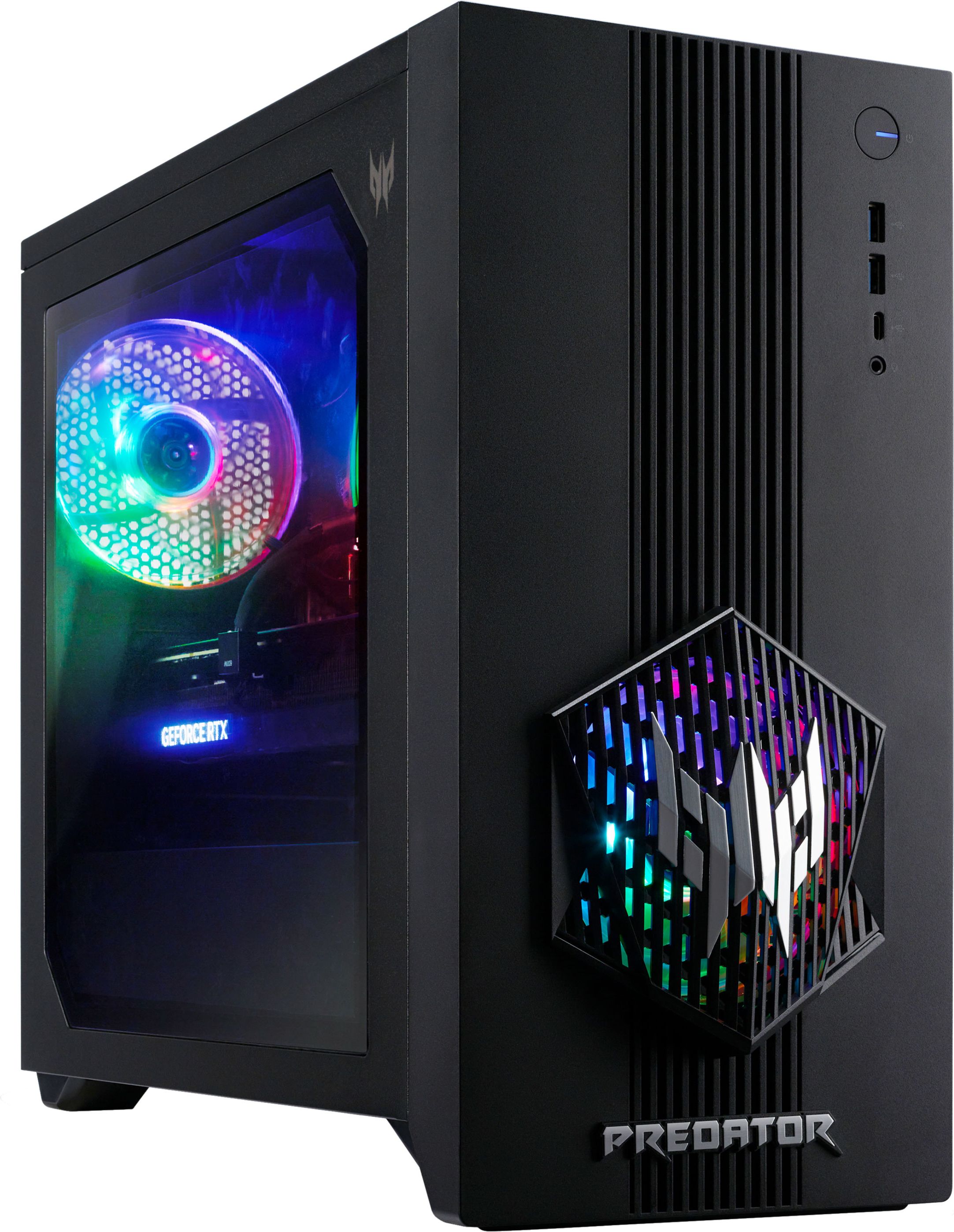 Acer Predator PO3-665 Gaming Desktop - Intel Core i5-14400F, 16GB RAM, 512GB SSD, NVIDIA GeForce RTX 5070, Black