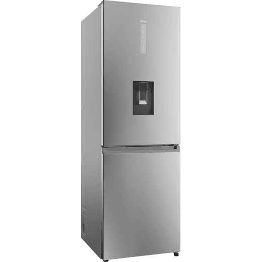 Haier Total No Frost Fridge Freezer - Platinum Inox - Right perspective shot