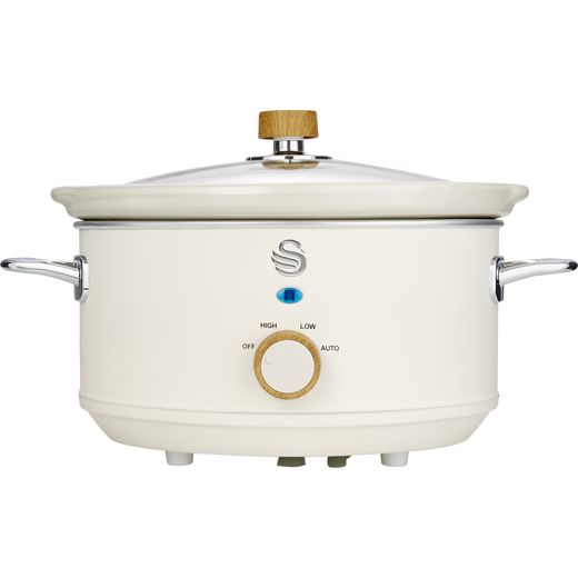Swan Nordic SF17021WHTN 3.5 Litre Slow Cooker - Cotton White