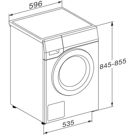 miele w1 wsa023 7kg washing machine