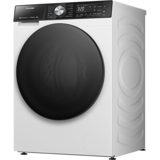 Hisense WF5S1245BW 12kg Washing Machine with 1400 rpm - White - Left perspective shot
