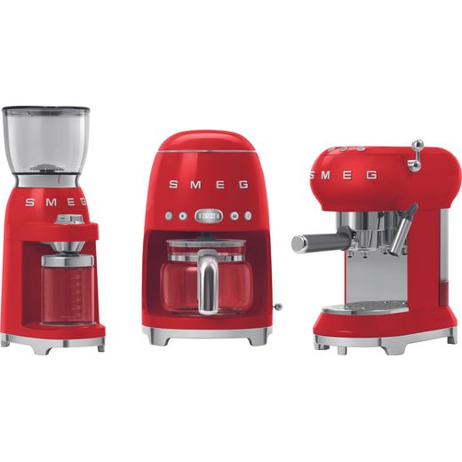 Smeg 50's Retro Filter Coffee Machine with Timer - Red
