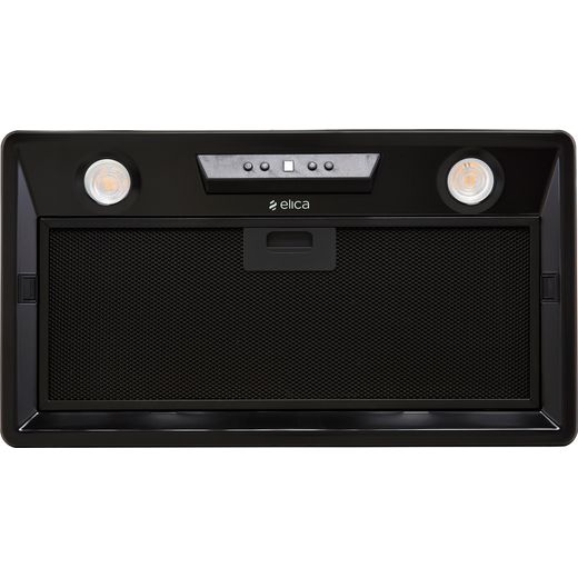 Elica ELB-LUX-BLK-60 60 cm Canopy Cooker Hood - Black - C Rated