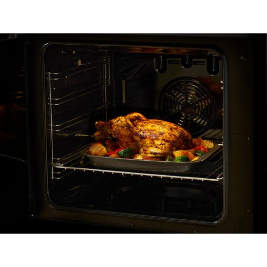 Stoves Richmond Deluxe 60Ei RTY 60cm Electric Cooker with Induction Hob - Black - Food cooking in oven shot 