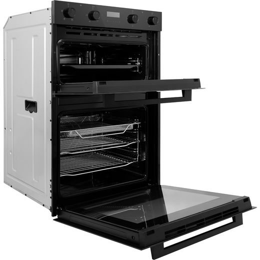 Russell Hobbs RH89DEO2004B Built In Electric Double Oven - Black - Right perspective