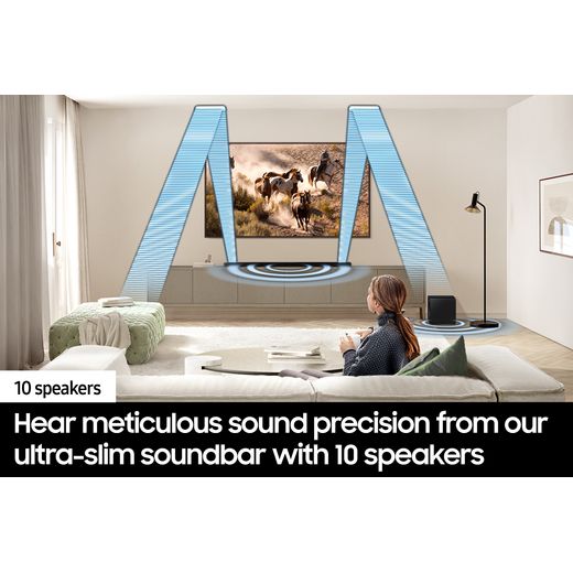 Samsung HW-S800D Bluetooth 3.1.2 Soundbar - Titan Black - Annotation - 10 speakers