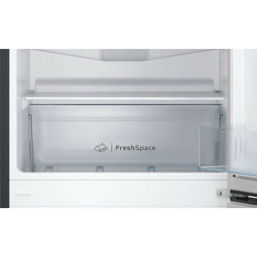 Indesit 50/50 Fridge Freezer - Black - FreshSpace drawer