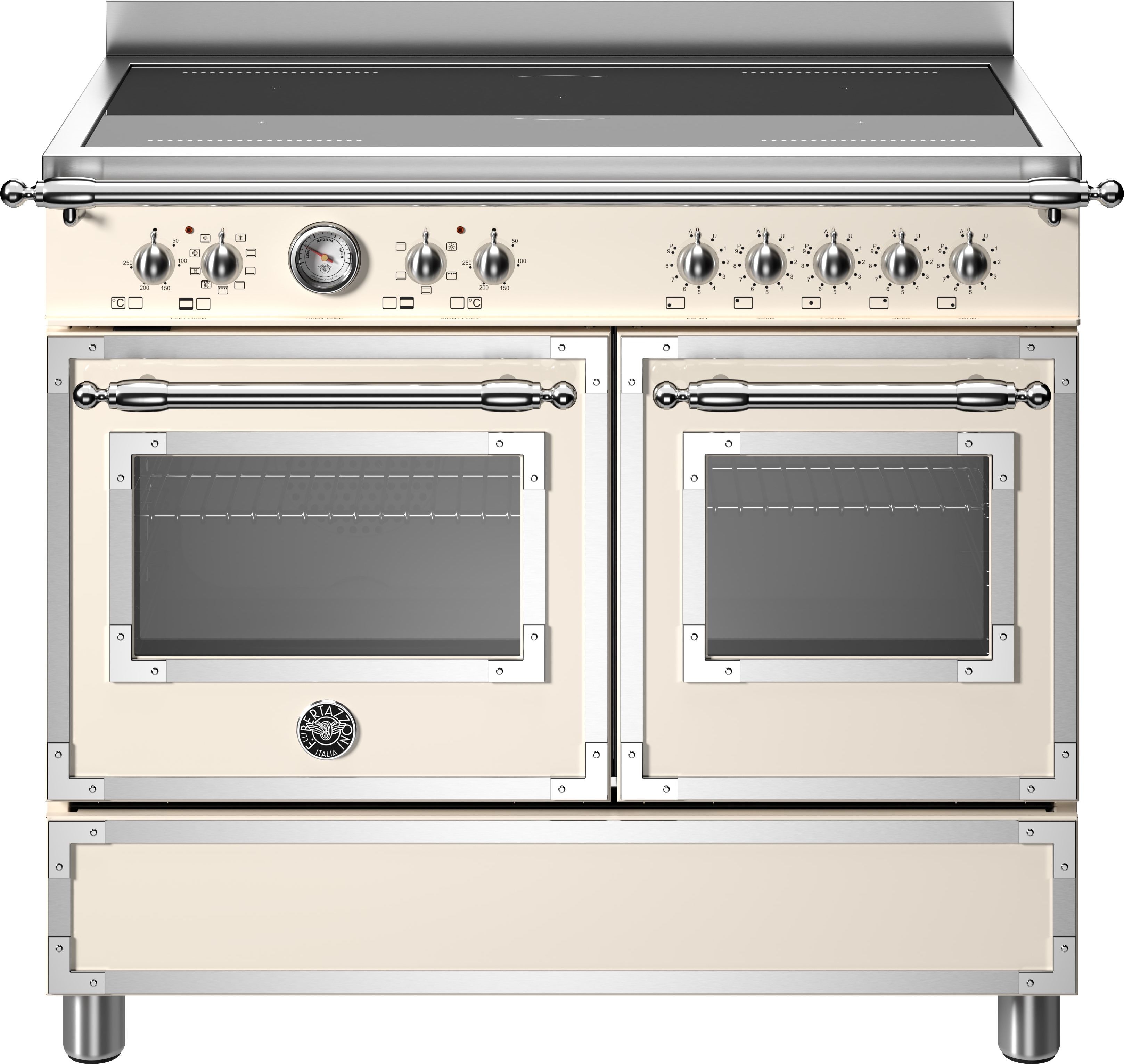 Bertazzoni - Range Cooker - 100cm - 5 Zone Induction Hob - 2 Ovens - Cream