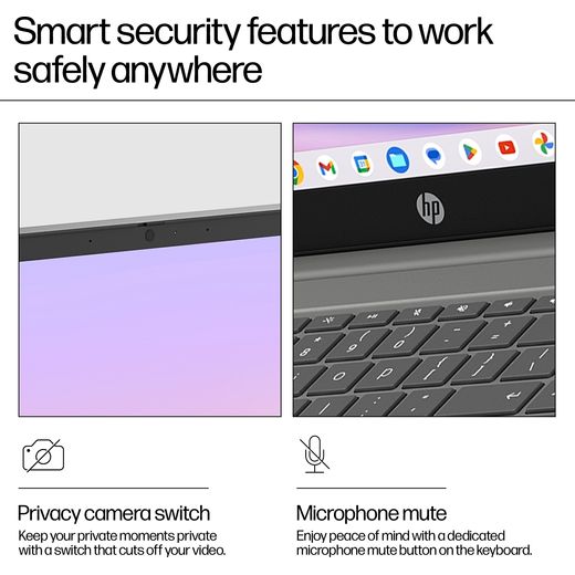 HP 15.6" Laptop Intel Core i3 N-series 256 GB UFS 8GB RAM - Annotat8ionn - Smart security shot