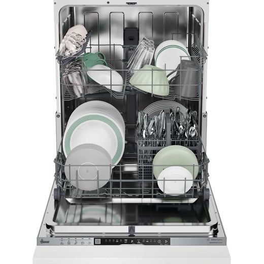 Hoover H-DISH 300 LITE Fully Integrated Standard Dishwasher - Black with Fixed Door Fixing Kit - Door open