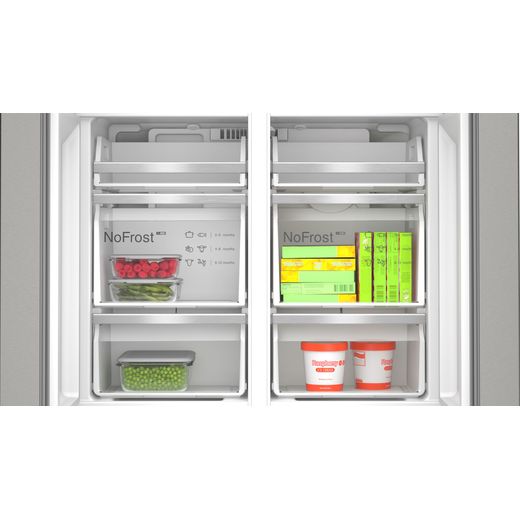 Bosch Series 6 American Fridge Freezer - Stainless Steel - Internal shot