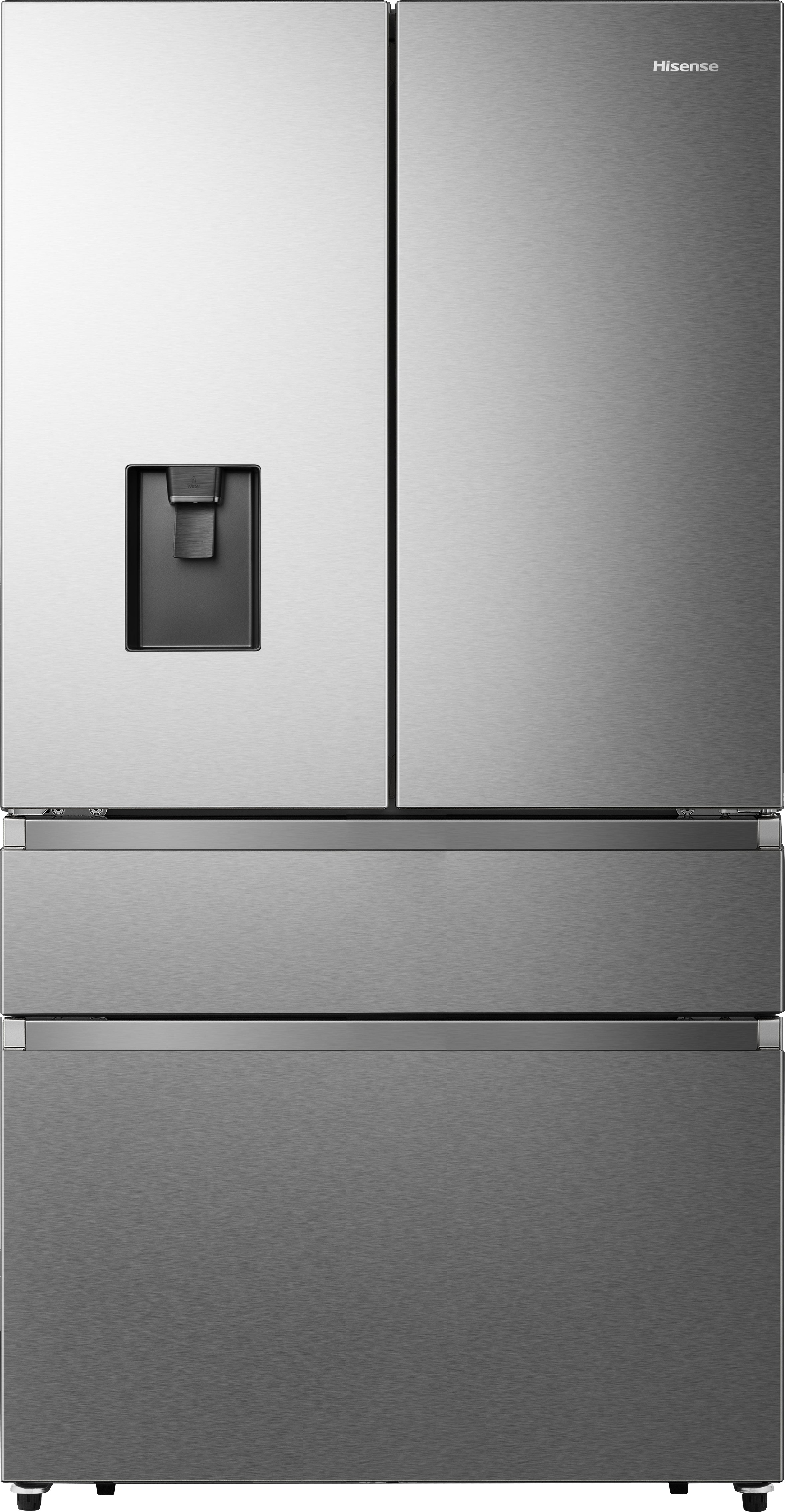 Hisense PureFlat RF749N4SWSE Non-Plumbed Total No Frost American Fridge Freezer - Stainless Steel - E Rated, Stainless Steel
