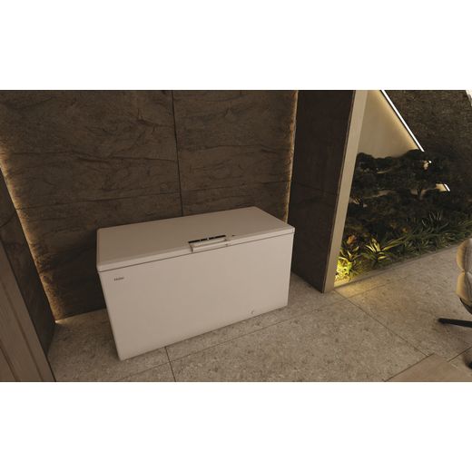 Haier Chest Freezer - White - Chest freezer in room