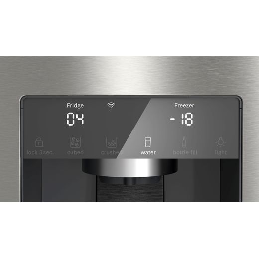 Bosch Series 6 American Fridge Freezer - Stainless Steel - Control panel
