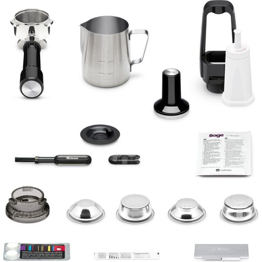 Sage The Barista Touch™ Espresso Coffee Machine with Integrated Burr Grinder - Stainless Steel / Chrome - What's in the box