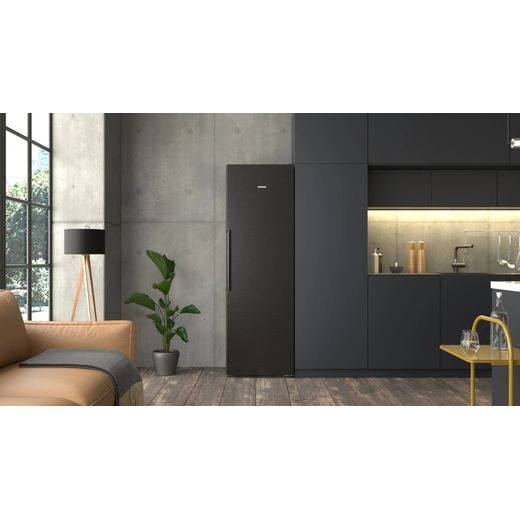Siemens IQ-500 GS36NAXCG 186cm Upright Freezer - Black - Fridge freezer in kitchen