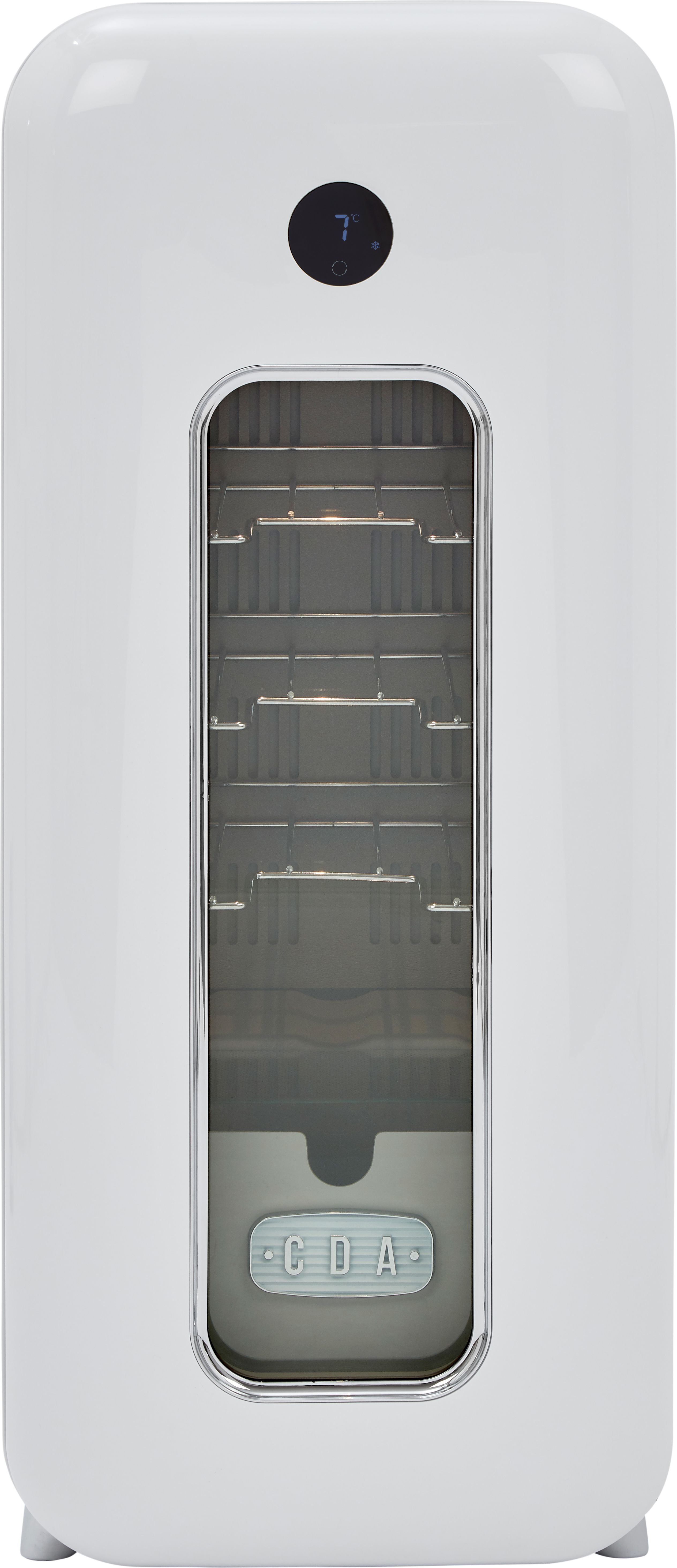 CDA Nancy Cotton Compressor Wine Cooler - Freestanding - 15 Bottle Capacity - White