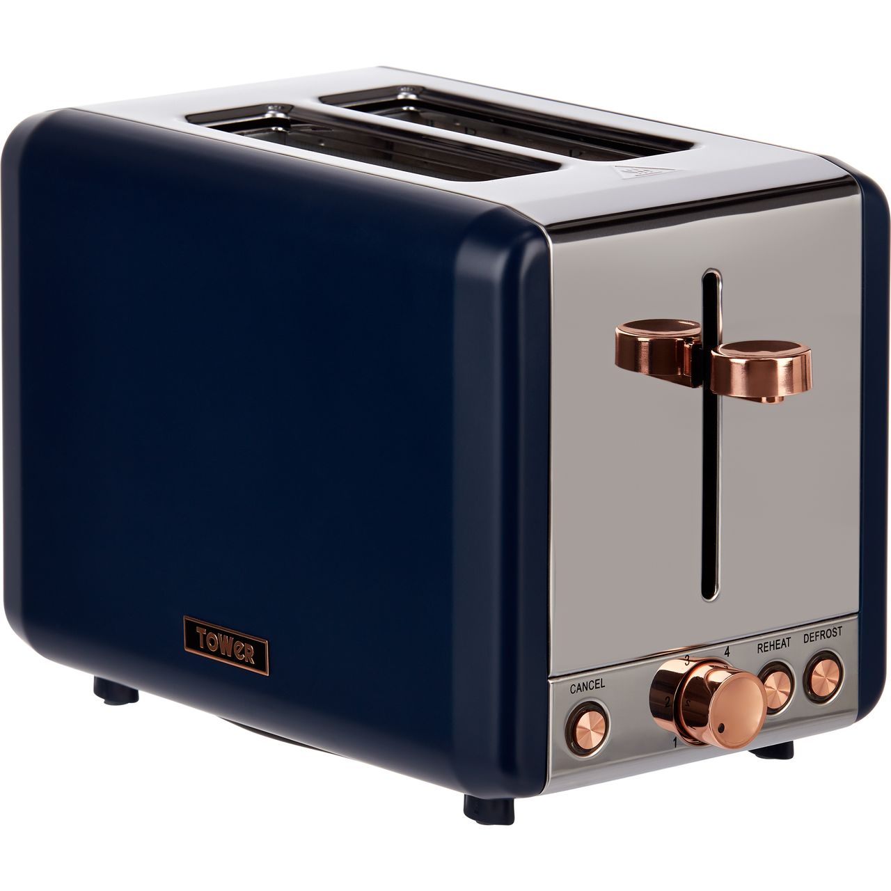 tower kettle and toaster set midnight blue