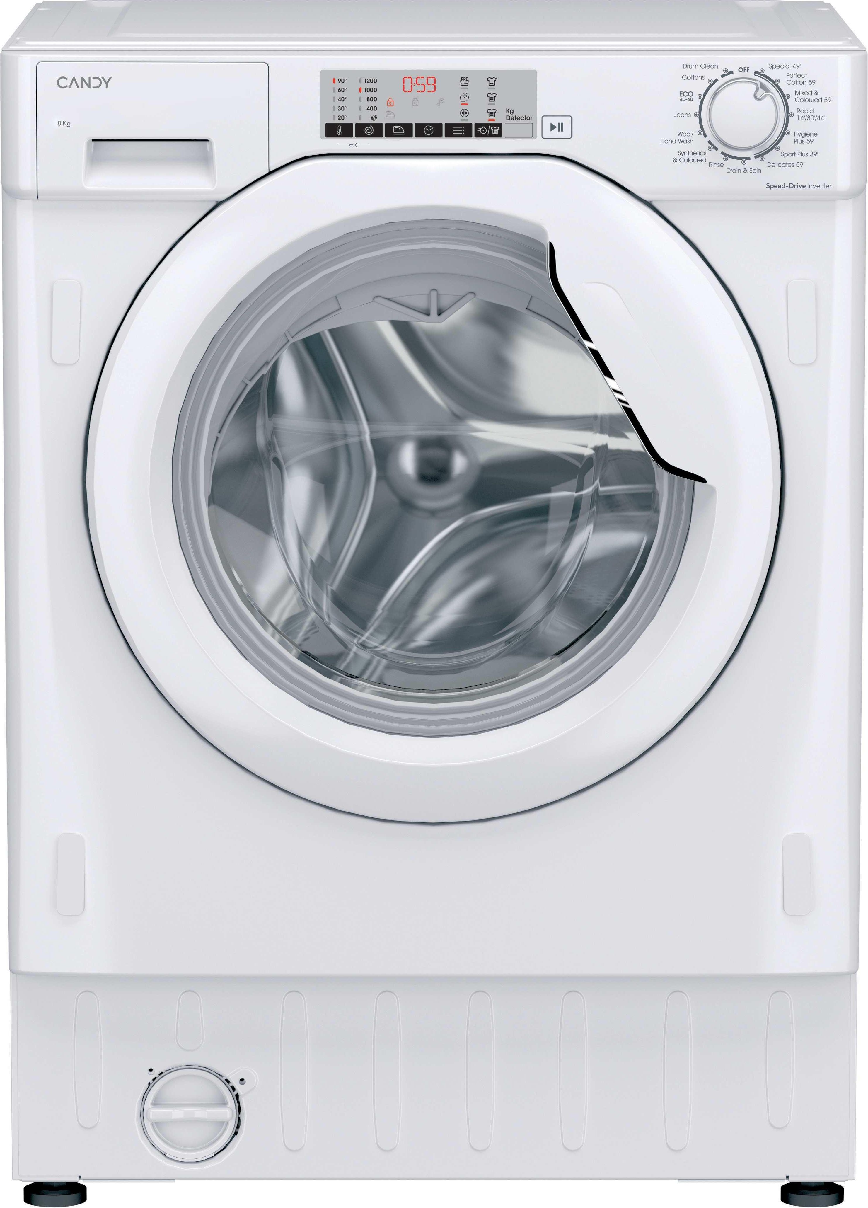 Candy 8kg Washing Machine - White - 1200 RPM - A Rated