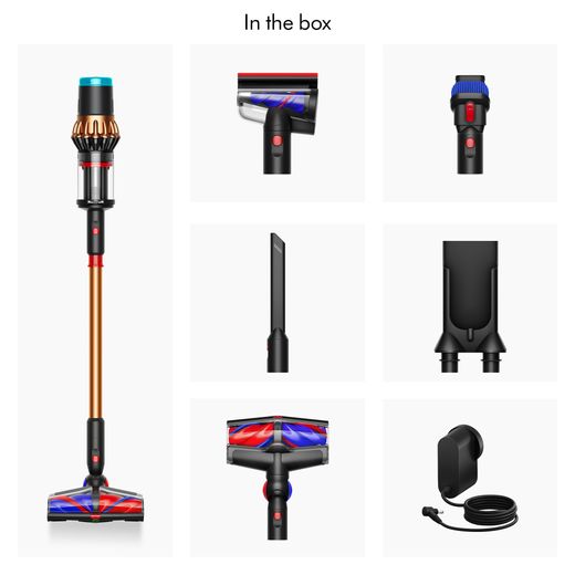 Dyson V16 Piston Animal™ Cordless Vacuum Cleaner - Black / Copper - Annotation - in the box