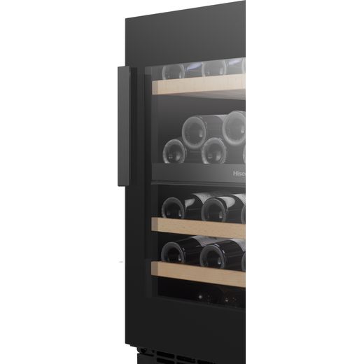 Hisense Wine Cooler - Black - Close up handle shot