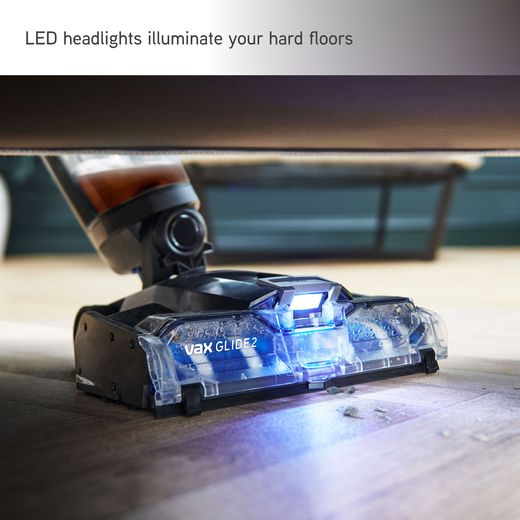 Vax ONEPWR Glide 2.0 CLHF-G2KS Hard Floor Cleaner - Graphite - Annotation - LED shot