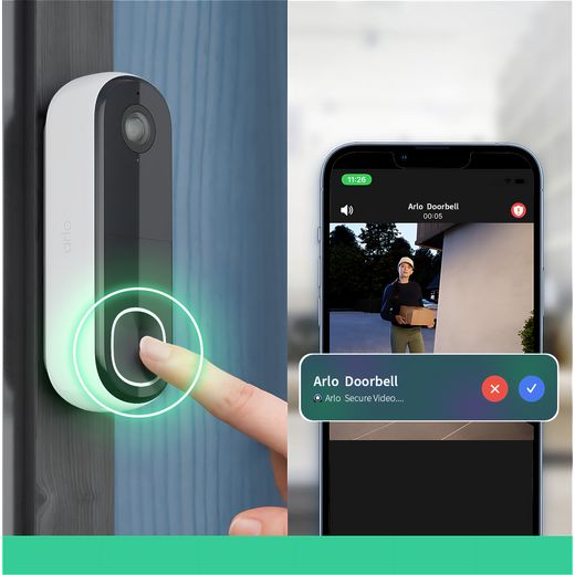 Arlo Essential2 2k Video Doorbell - Annotation -  Alerting app shot